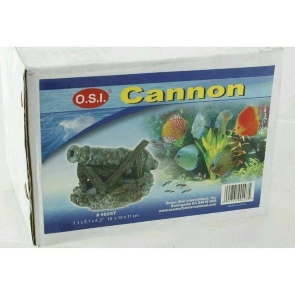 OSI Old Cannon 90207 Aquarium Decorations Ornament From Ocean Star International